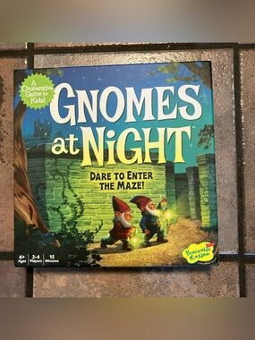 Gnomes at Night Cooperative Board Game - Blue & Green